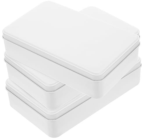 KICHOUSE 3 Pezzi Contenitore Rettangolare Con Coperchio Scatola Piccola Per Caramelle Foglie Di Tè Gioielli e Altri Oggetti