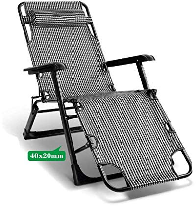 Robuster Chaiselongue-Stuhl für den Außenbereich, faltbar, ohne Schwerkraft, zusammenklappbar, Bräunungs-Liegestühle, Liegestuhl, robust, für Terrasse, Pool, Deck, Balkon, Strand, Rasenmöbel