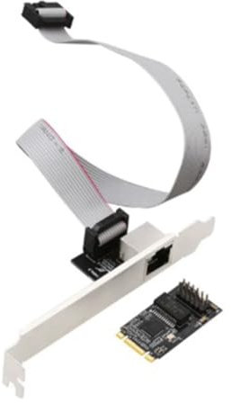 Qarmijaer 1 Piece M. 2 2.5G Gigabit Network Card 2500M Industrial Esports Network Adapter M2 (B+M Key) I226 Chip Black