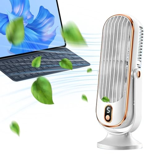 Ventilateur De Refroidissement Tour De Bureau | Ventilateur De Refroidissement Pour Chambre Ventilateur Oscillant Personnel À 5 Vitesses | Ventilateur Rechargeable Par USB