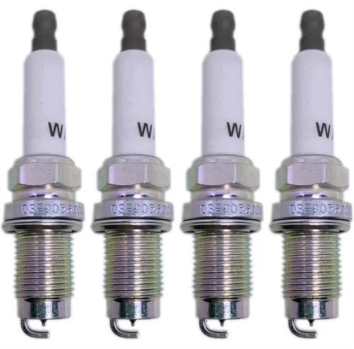 QKFTCSDW Kfz-Ersatz 4 Stück Iridium-Zündkerze 03F905600A, kompatibel mit Audi A1 A3 Seat Altea Ibiza Leon Skoda Fabia Octavia Rapid VW Golf Polo IZFR6P7 97153