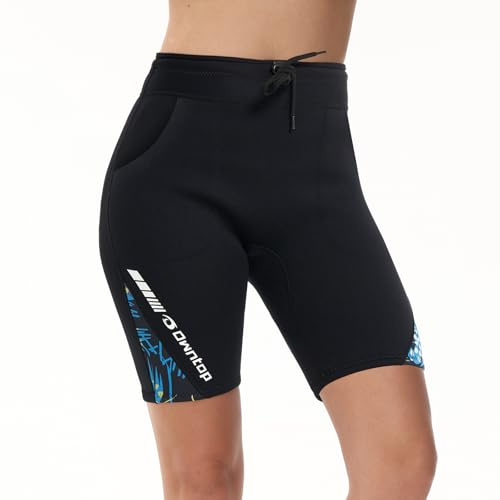 Owntop neoprenbyxor kvinnor | 2 mm neopren våtdräkt shorts | våtdräkt underdelar neoprendräkt byxor | varm bekväm | surfing snorkling simning dykning | dam grön XXL