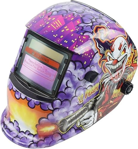 XTRM Auto Darkening Welding Helmet Hi-Tech Grinding CE Approved Solar Power Function Professional Protective Gear Welding Tig Mig Arc Welders Mask Helmet + 5 Lens