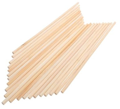 ifundom 20 Stück Laternenstangen Aus Holz 30cm Laternengriffe Für Selbstgemacht Laternen Holzgriff Mit Glatter Oberfläche Gratfrei Handlich