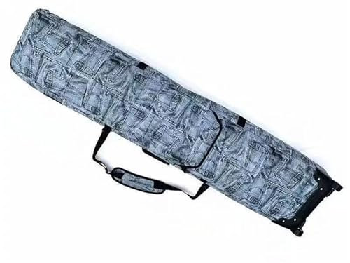 ZRHYRG Snowboard Bag Snowboard-Tasche, Rollen, Koffer, Snowboard-Zubehör, Ski-Aufbewahrungstasche Ski Board Bag(156cm)