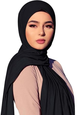 Generisch Hijab Kopftuch Damen Muslimisch - Jersey Hijab - Moderne islamische Jersey Kopftücher für Damen - Premium Jersey Qualität