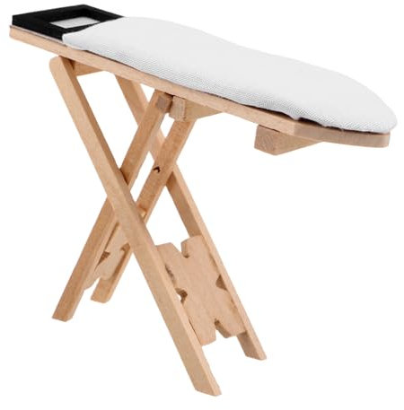 SUPVOX Mini Table à Repasser pour Maison De Poupée Modèle Miniature Décoration De Chambre Et Accessoire pour Maison De Poupée