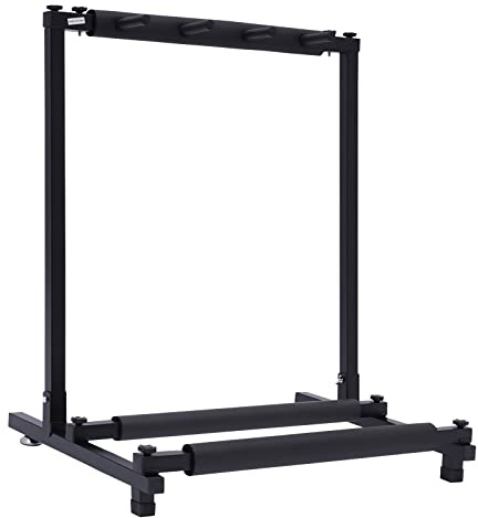 Chynalys 3-Fach Gitarrenständer Mehrfach Gitarrenständer Guitar Stand E-Gitarre Gitarrenstütze Metall Gitarrenständer Ukulele Ständer Tragbar Gitarren Halterung Gitarrenständer für Studio, Zuhause