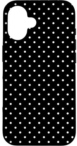 So niedlich, Schwarz und Weiß, kleines Punktemuster, Boho-Punkte Hülle für iPhone 16