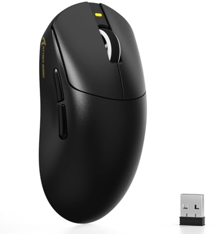 ATTACK SHARK X8 SE Ratón Gaming Inalámbrico, Peso Ligero 55g, Sensor PAW3311, Chip BK52820, 25,000 dpi, BT/2.4G/USB-C, 80 Millones de Clics, Batería 500mAh, Driver Web para PC/Mac– Negro