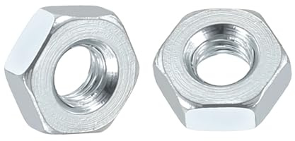 Kozelo 100pcs Hex Nuts - [M2.5-0.45] Carbon Steel Grade 8 Hardware Nuts for Mechanical Repair & Assembly, Standard Metric Coarse Thread Nut, Zinc Plated | Metric Hardware Metal Nuts,Grade 8 Carbon Steel,for Heavy Structural Machinery Fastening