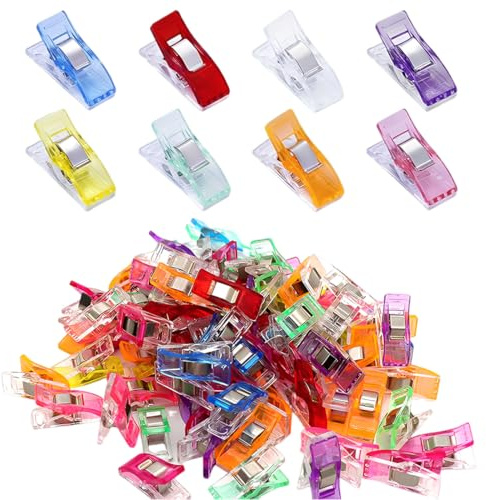 IEBTAWN 40 Pezzi Sewing Clips, Clip Da Cucito Multiuso In Plastica, Mollette Da Cucito, Cucito Clip, Pinze Fai Da Te In Tessuto Per Cucire, Rilegare, Crafting, Artigianato