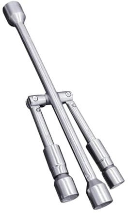 Guangcailun Clé en Croix Pratique et Facile à Utiliser pour Tous Les modèles de véhicules. La clé à écrous de Roue 4 Voies Convient au démontage des pneus la Plupart des modèles et véhicules
