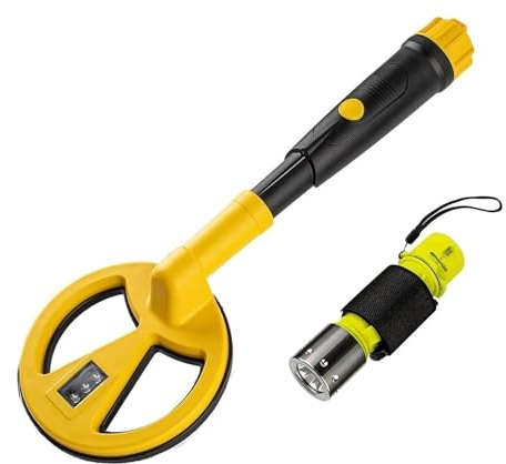 Metal Detector Subacqueo Pinpointer Impermeabile Immersione Snorkeling Rilevatore D'oro Portatile Vibrazione Allarme Illuminazione A LED Rilevazione Precisa(Suit A)