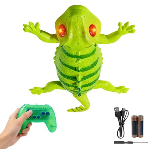 Générique Jouet Gecko Grimpeur de Mur,Jeu Électrique de Grimpe Lumineux avec 2 Modes,Robot Jouets pour Gecko Qui Escalade | Cadeau Filles Garçons Fille Garçon Éducatif