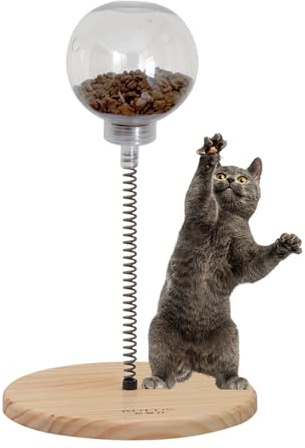 Katzenfutterautomat Spielzeug | Cat Treat Dispenser Toy Katzenminze Katzenspielzeug Cat Nips Spring Toy,Langsamer Futterspender für Katzen/kleine Hunde, erfüllt die Bedürfnisse von Katzen und kleinen