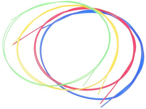BESTYASH 4 Stück Bunte Nylonsaiten für Ukulele U104 Nylonmaterial mit Glatter Oberfläche als Ersatzteile für Anfänger und Spieler