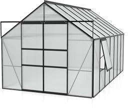Vitavia Meridian 2 11500 HKP 6 mm, anthrazit Gewächshaus 2 Dachfenster 1 Seitenfenster