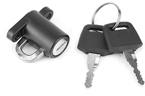 Kit Gancio di Montaggio Universale con Lucchetto per Casco Moto con 2 Chiavi per Moto Moto