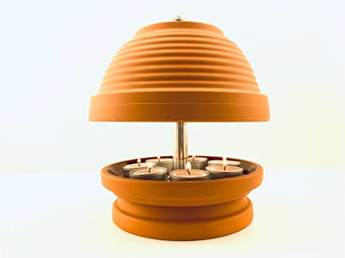 HP-TLO gerillte Glocke XL 24/19 7 Kerzen Balkon Garten Terrasse Wunderschöne Deko – Teelichtlampe Notheizung * Hornet-Products die Teelichtofen Manufaktur * IN 2022 ÜBER 18000 Produkte VERKAUFT