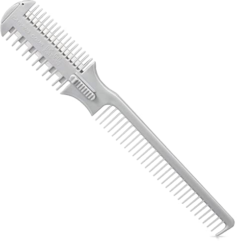 Pettine per Tagliare I Capelli a Doppia Estremità Pettine per Tagliare I Capelli a Doppia Estremità con Lame in Acciaio Inossidabile per Tagliare Capelli Lunghi e Capelli Corti
