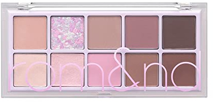 rom&nd Better Than Paletteㅣ10 Blendable ShadesㅣLong Lasting and Neutral Eyeshadow PaletteㅣHigh Pigmented Smooth, Matte, Glitter, Shimmer Eye Makeupㅣ (09 DREAMY LILAC GARDEN)
