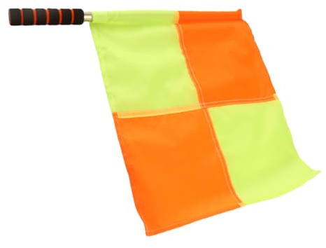 2Pcs Referee Linesman, Storage Bag For Sports Match Soccer Sideline Ref Flag With Flags Soccer Football Hockey Training