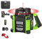 Huepar Niveau Laser Rotatif Auto-Nivellement Kit, Outil de Rouge Niveau Laser Rotatif Intérieur/Extérieur Faisceau Laser Horizontal 360,Récepteur,Lunettes de Protection,Batterie Li-ion,Étui Rigide