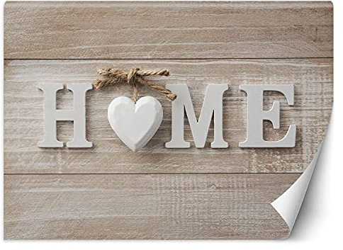 Feeby Papier peint de luxe Shabby Chic Rustique 200x140 cm XXL Moderne Décoration Murale Muraux Tapisserie Salon Chambre à coucher Bureau Couloir Hôtel Spa Design Home Bois beige