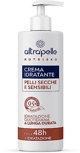Altrapelle Nutrisko - Crema Idratante per Pelli Secche e Sensibili, Idratazione Profonda Fino a 48 Ore, Formula Emolliente e Protettiva, Adatta per Adulti e Bambini, Dermatologicamente Testata, 400ml