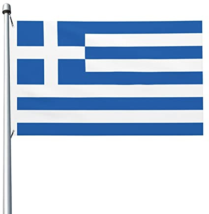 Flagge von Griechenland, 90 x 150 cm, Polyester – langlebige dekorative Flaggen für den Außenbereich