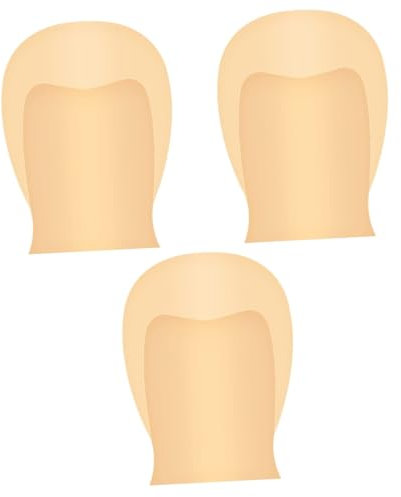 FRCOLOR Cosplay Glatze 3 Stk Latex-make-up-kappe Für Damen Pennyweise Kinder Mit Glatze Bausatz Fälschung Make-up-perückenkappe Glatzenbildung Kahlköpfige Mönchsmütze Gru-kostüm Emulsion