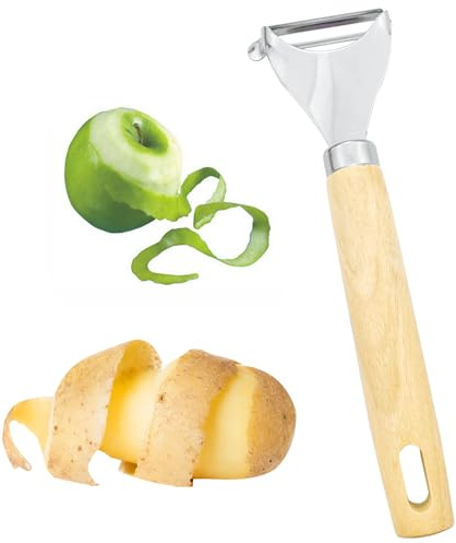 Pelador de patatas, pelador de verduras en forma de Y, pelador de frutas afilado, pelador de verduras de acero inoxidable, pelador de verduras de buen agarre, pelador multifuncional para cocina