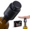 Philorn 2 tapones para botellas de vino, tapón de vino al vacío, tapón para botellas con registro de escala de tiempo, tapón de vino reutilizable, regalos para los amantes del vino, color negro