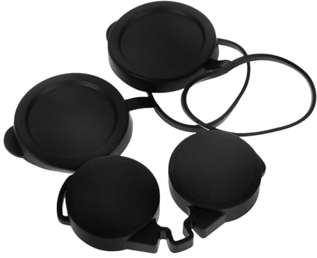 Fernglas Schutzkappen 3 Stück aus Gummi, Schwarz, Universell | Teleskopkappe für Okularlinse, Einfache Montage und Abnahme, Wasserfest für Outdoor und Vogelbeobachtung