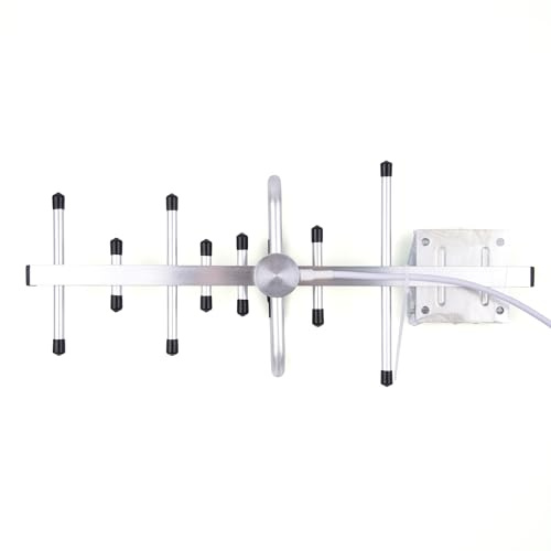 WSOLDMA 2G/3G/4G LTE Antenne Yagi sans Fil, 12 dBi, antenne Externe 698 – 2700 MHz – Adaptateur d'antenne Riche, connecteur N avec câble de 0,3 m pour routeur réseau (sur antenne)