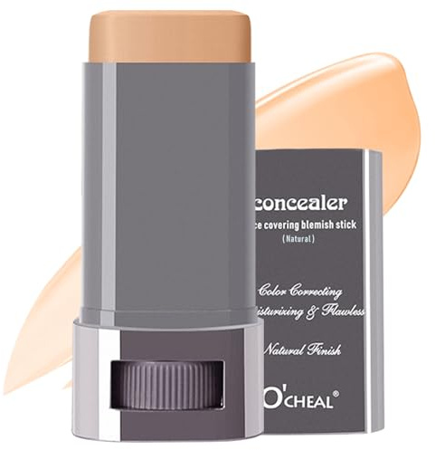 O'CHEAL Full Coverage Concealer Foundation Stick for Women (Natural)