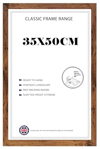 Modern Poster frame 35x50cm, MDF Frames,Crystal Clear HD Front Rustic photo frame 50x35, jigsaw puzzle frame For Prints, Artwork