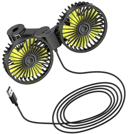Holibanna Ventilador Eléctrico Portátil Usb Para Coche Refrigeración Asiento Clip