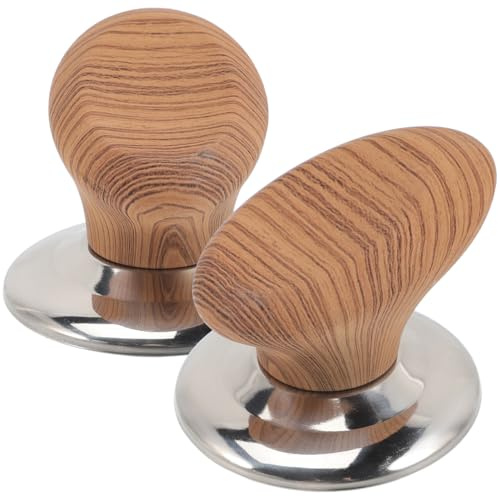 Zerodeko Pot Lid Knob Replacement Set of 2 Heat Resistant Lid Handle for Pots Pans and Saucepan Lids Easy Grip Cookware Replacement Knobs for Safe Lifting