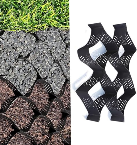 Polyethylene Shed Base Grid - Grass Protection Mesh for Outdoor Use Greenhouse Soil Stabilization & Turf Reinforcement Heavy-Duty Ground Stabilizer