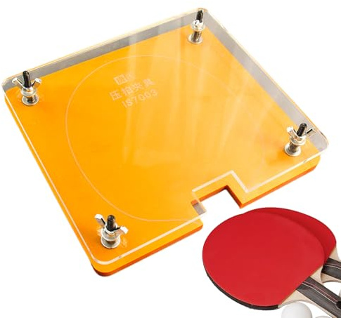Prensa de raqueta de tenis de mesa – Cortador de goma de raqueta, dispositivo de sujeción ajustable, cortador manual de hojas, herramienta de mantenimiento de raqueta de tenis de mesa | Desarrollo de