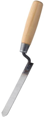 Whtkoph Cazzuola per Fughe, Strumento per La Stuccatura di Mattoni E Cemento, Ferramenta, Acciaio Al Carbonio, Manico in Legno, Cazzuola Stretta a Dita