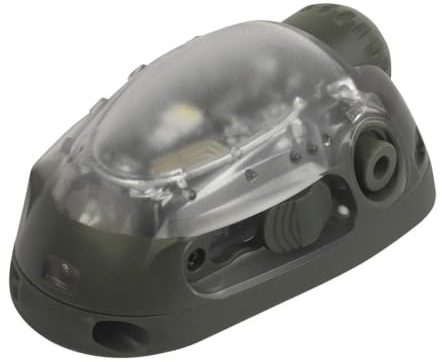 Luce Tattica for Casco, Luce di Segnalazione di Sicurezza a LED Multicolore con Stroboscopio IR, Torcia di Sopravvivenza Impermeabile for Softair, Caccia e Ciclismo All'aperto