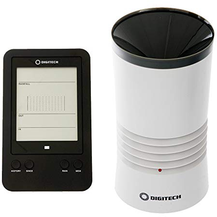 Medidor de lluvia digital con temperatura