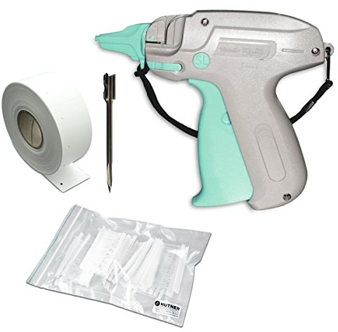 Etikettierpistole Set: Heftpistole Banok 503 L + 1.000 HUTNER Heftfäden 65 mm + 1.000 Kartonetiketten 30x40 mm + 1 Nadel | HUTNER