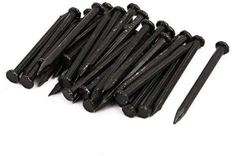 Aexit Le bout concret de ciment de fibre de ciment de fibre de 3mm x de 40mm cloue le noir 30pcs TE413923C709201A