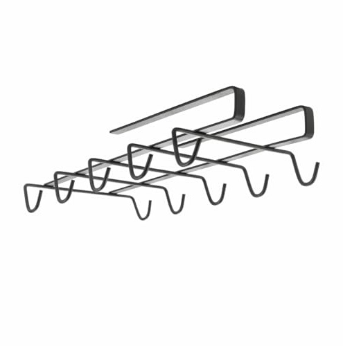 Metaltex My-Mug Lava Cup Holder Kitchen Organiser - Mug Holder Suitable for 10 Cups - Mug Rack with Touch Therm Anti-Rust Coating, 14 x 28 x 6 cm
