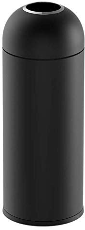 QINGGANGLING999 Poubelle Open Top Commercial Poubelle Bureau Mall Area Outdoor Trash Can13 Gal / 50L Lourd Extérieur (Color : Black, Size : L)