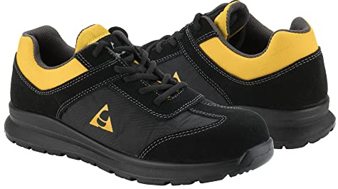 Bellota FTW404391S1P - Zapato de Seguridad Volta S1P de Hombre y Mujer (Talla 43) de Nylon Antiabrasivo y Microfiba, Transpirante y Resistente a Golpes y Rozaduras